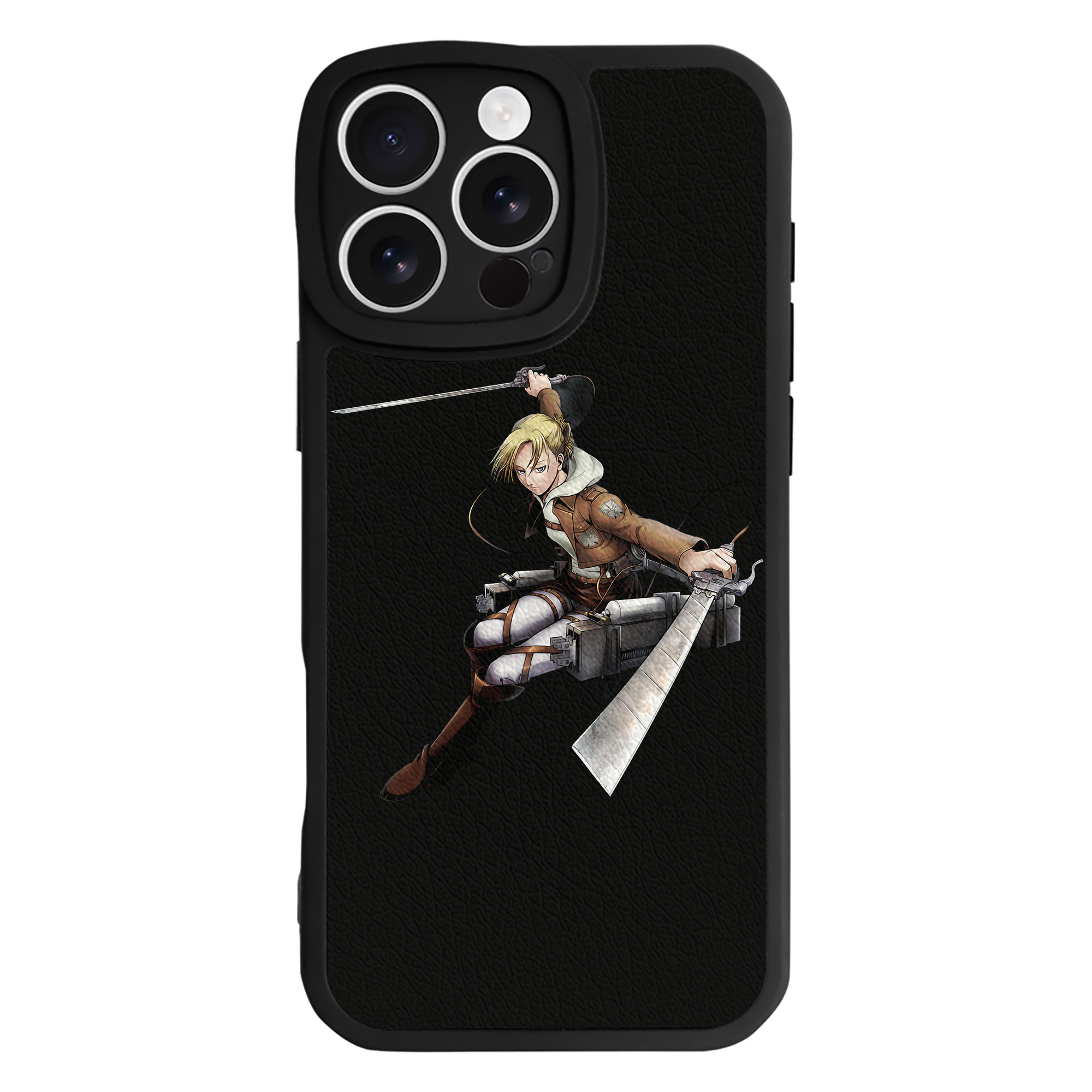 （画像用） 進撃の巨人 アニ・レオンハート Attack on Titan Annie Leonhart 【iPhone 16シリーズ対応】シリコンスマホケース（レザー調） 材質：シリコン